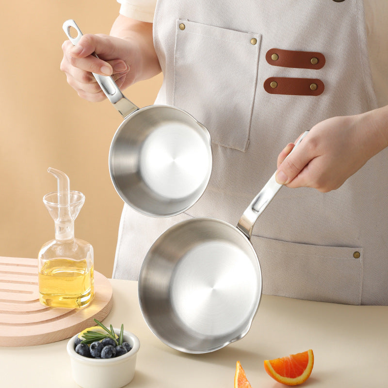 316 Stainless Steel Uncoated Frying Pan