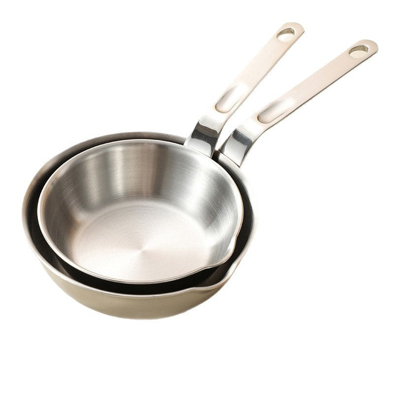 316 Stainless Steel Uncoated Frying Pan