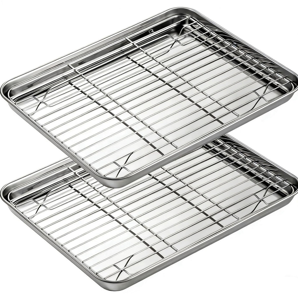 304 Stainless Steel Multi-purpose Square Tray Grid Drying Line Rack