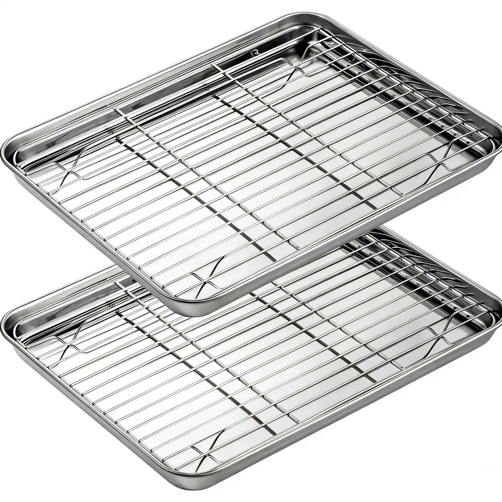 304 Stainless Steel Multi-purpose Square Tray Grid Drying Line Rack