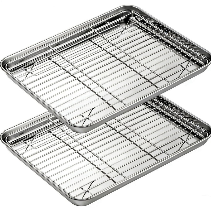 304 Stainless Steel Multi-purpose Square Tray Grid Drying Line Rack