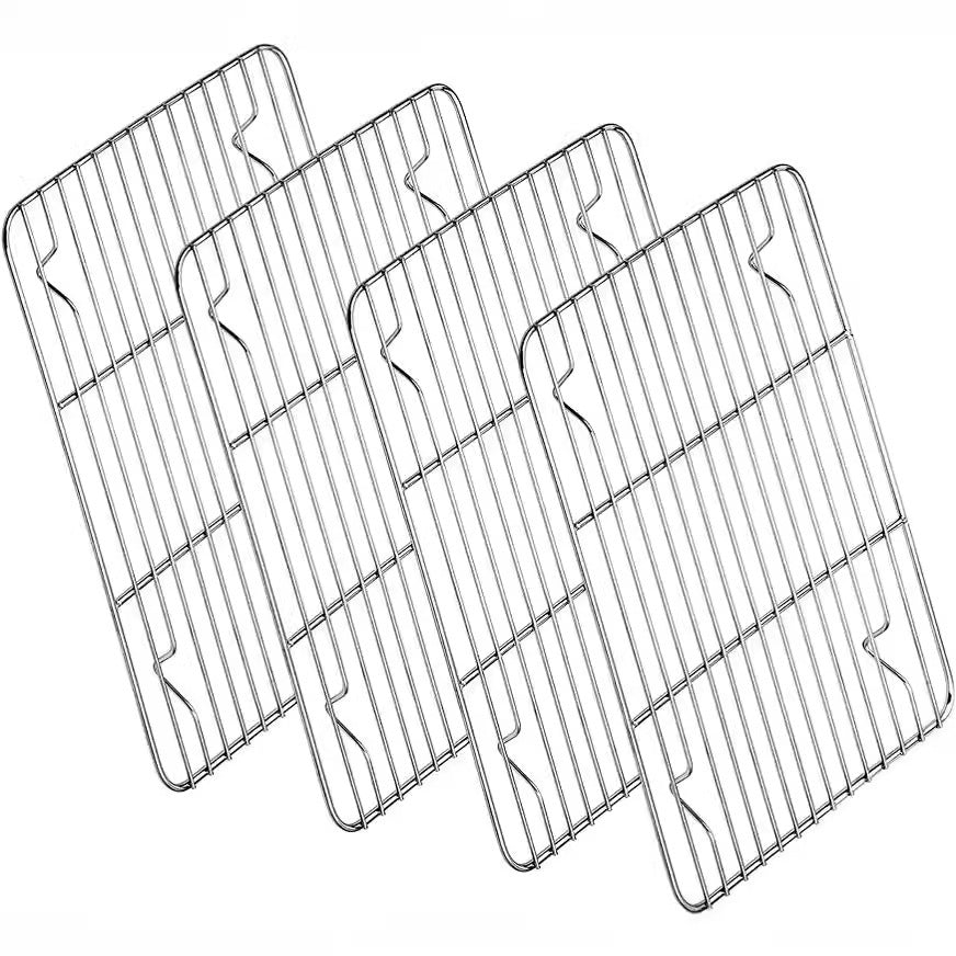 304 Stainless Steel Multi-purpose Square Tray Grid Drying Line Rack