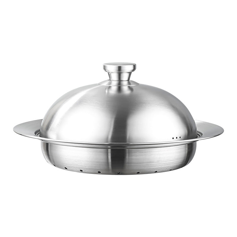 Multifunctional 304 stainless steel steaming tray with lid