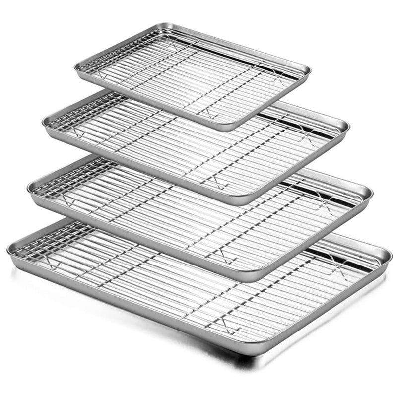 304 Stainless Steel Multi-purpose Square Tray Grid Drying Line Rack
