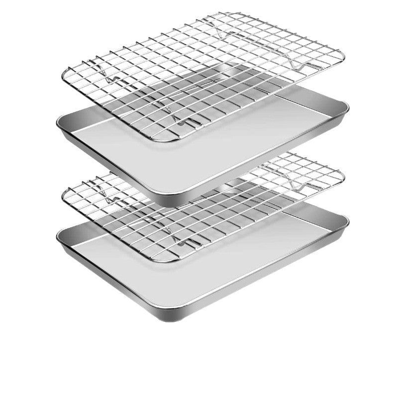 304 Stainless Steel Multi-purpose Square Tray Grid Drying Line Rack