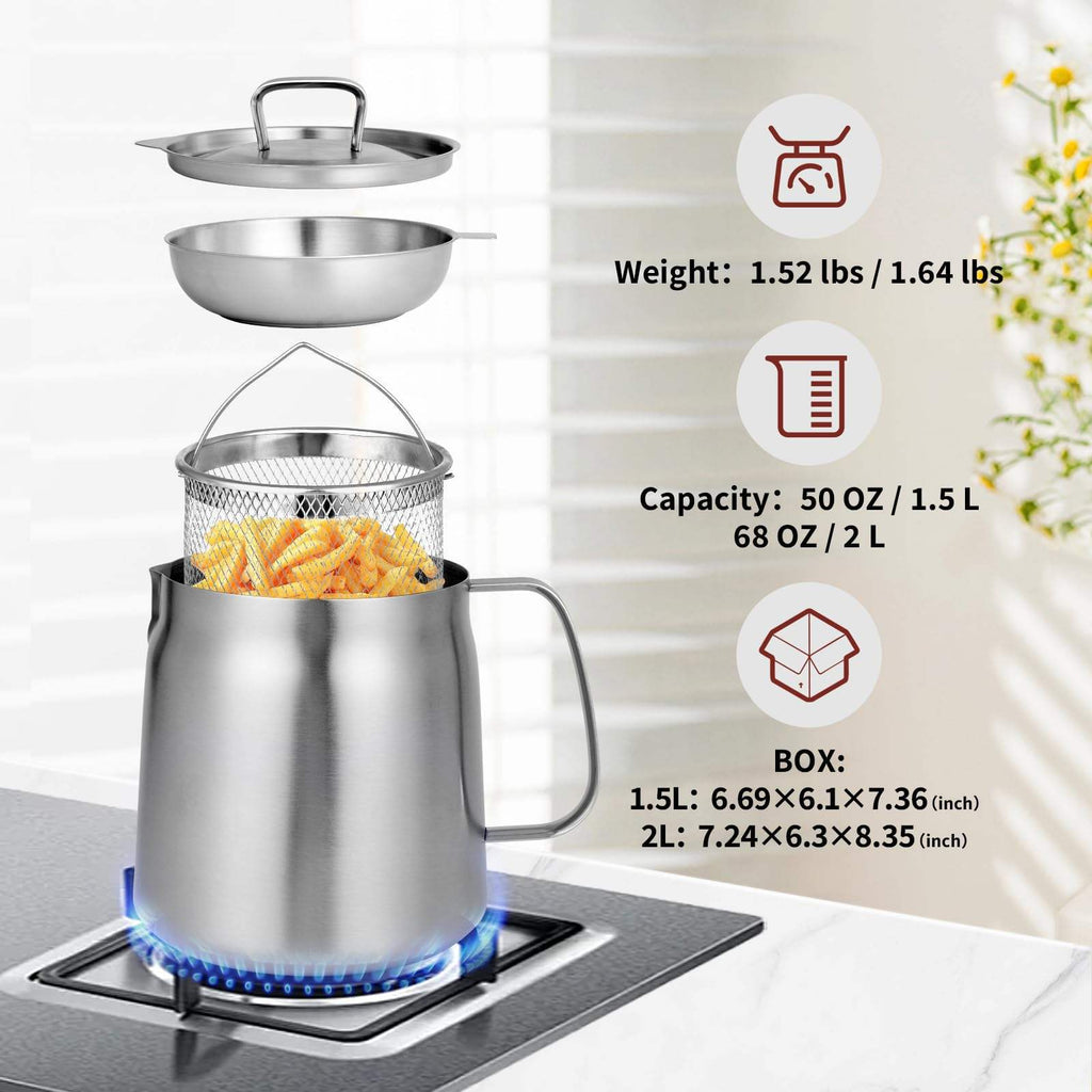 304 Stainless Steel Oil Filter Can with Filter Screen